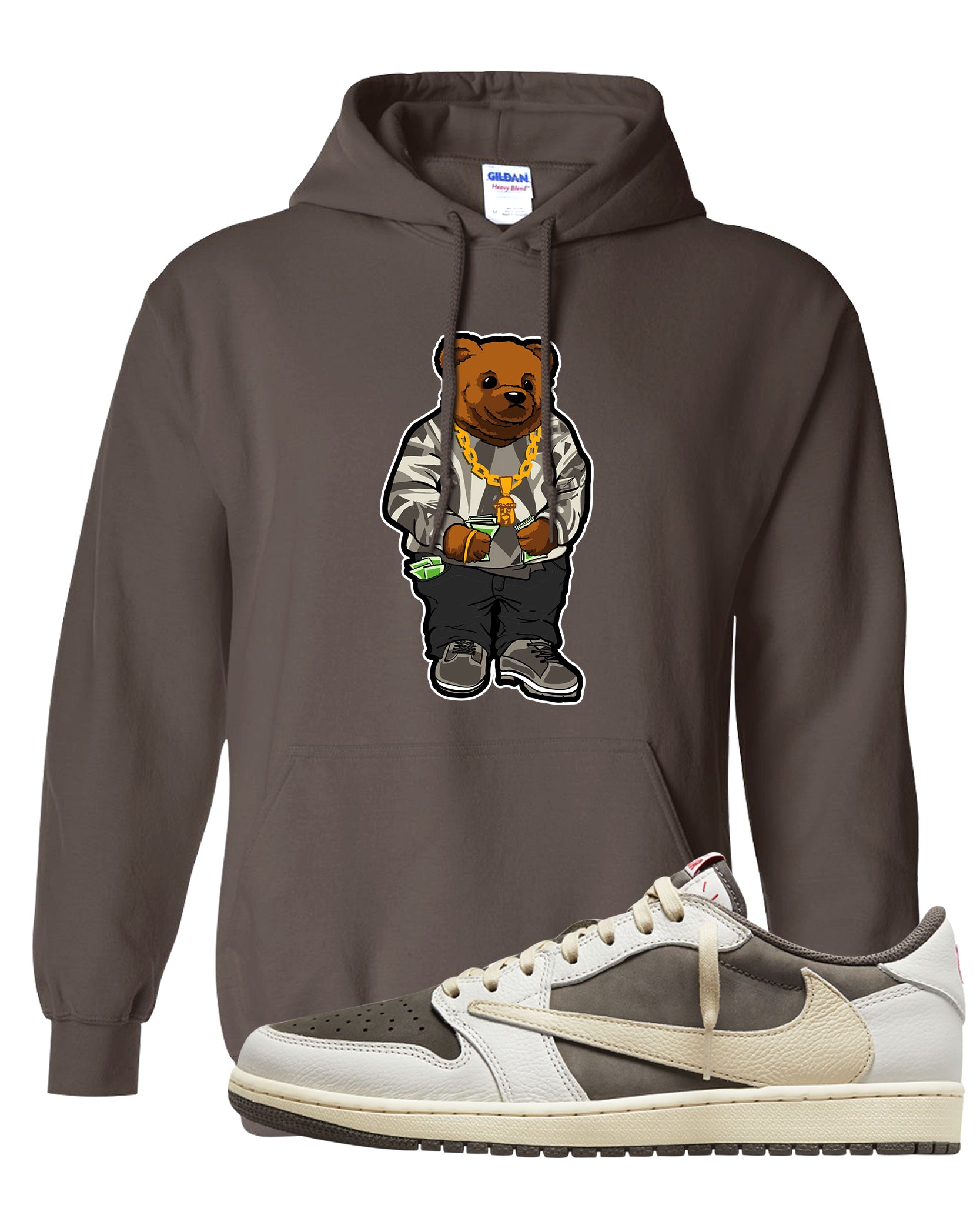 Reverse Mocha Low 1s Hoodie | Sweater Bear, Chocolate