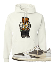 Reverse Mocha Low 1s Hoodie | Sweater Bear, White