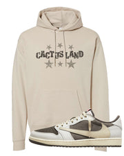 Reverse Mocha Low 1s Hoodie | Cactus Land, Sand