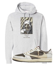 Reverse Mocha Low 1s Hoodie | God Told Me, Ash