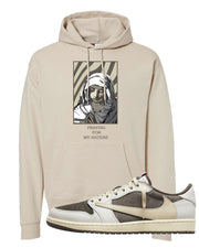 Reverse Mocha Low 1s Hoodie | God Told Me, Sand