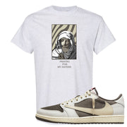 Reverse Mocha Low 1s T Shirt | God Told Me, Ash