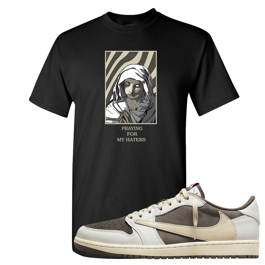 Reverse Mocha Low 1s T Shirt | God Told Me, Black