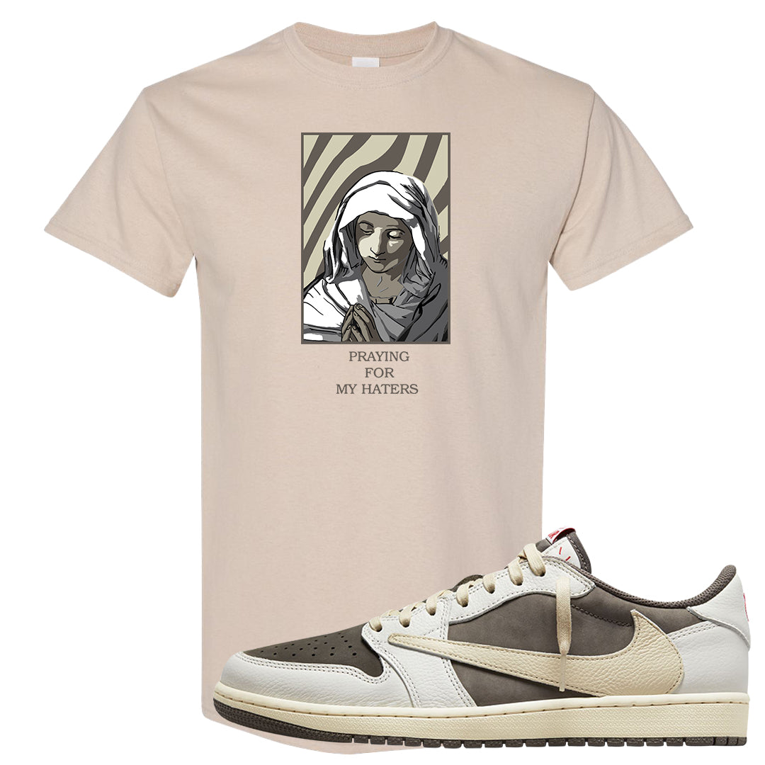 Reverse Mocha Low 1s T Shirt | God Told Me, Sand