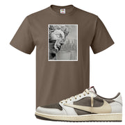 Reverse Mocha Low 1s T Shirt | Miguel, Chocolate