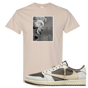 Reverse Mocha Low 1s T Shirt | Miguel, Sand