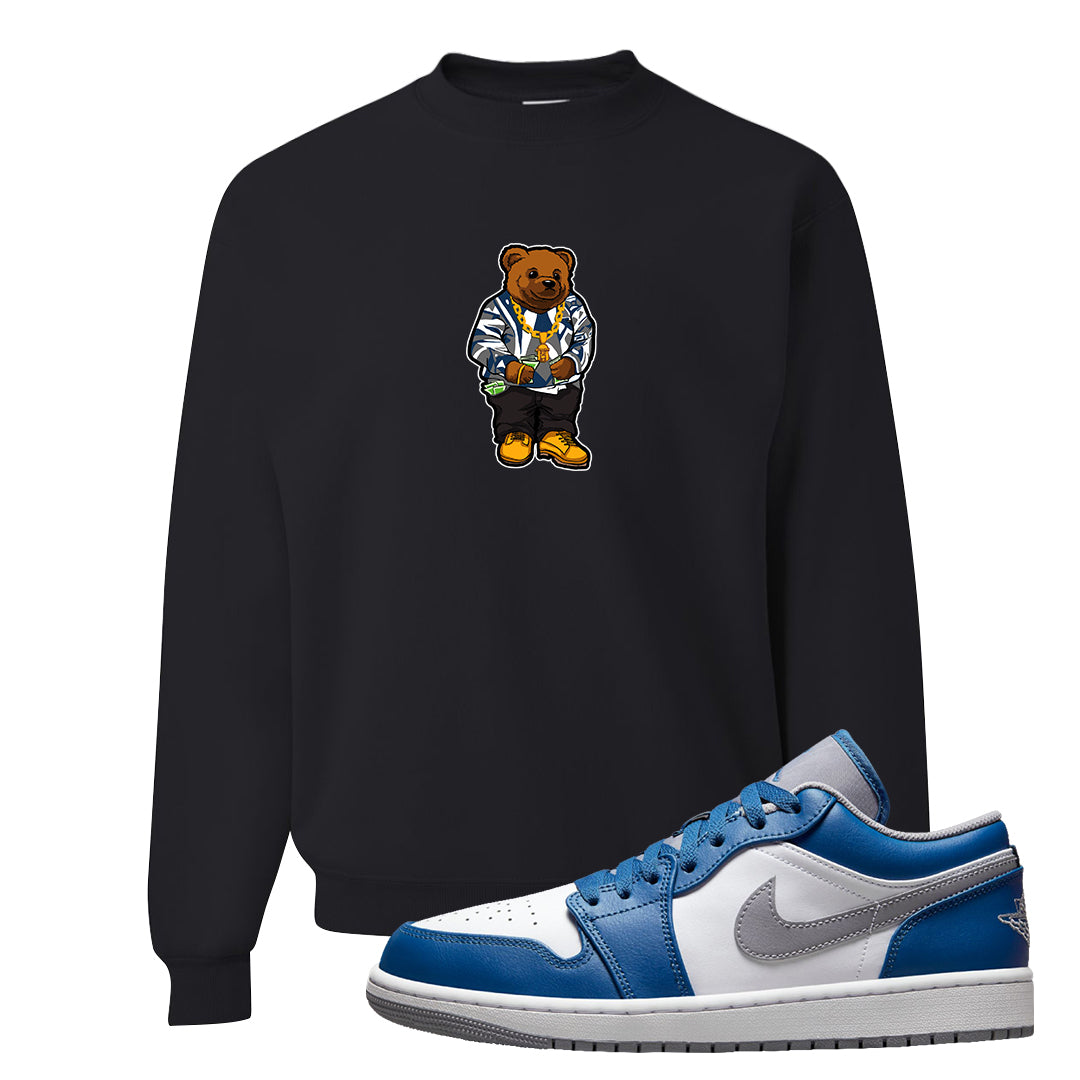 True Blue Low 1s Crewneck Sweatshirt | Sweater Bear, Black