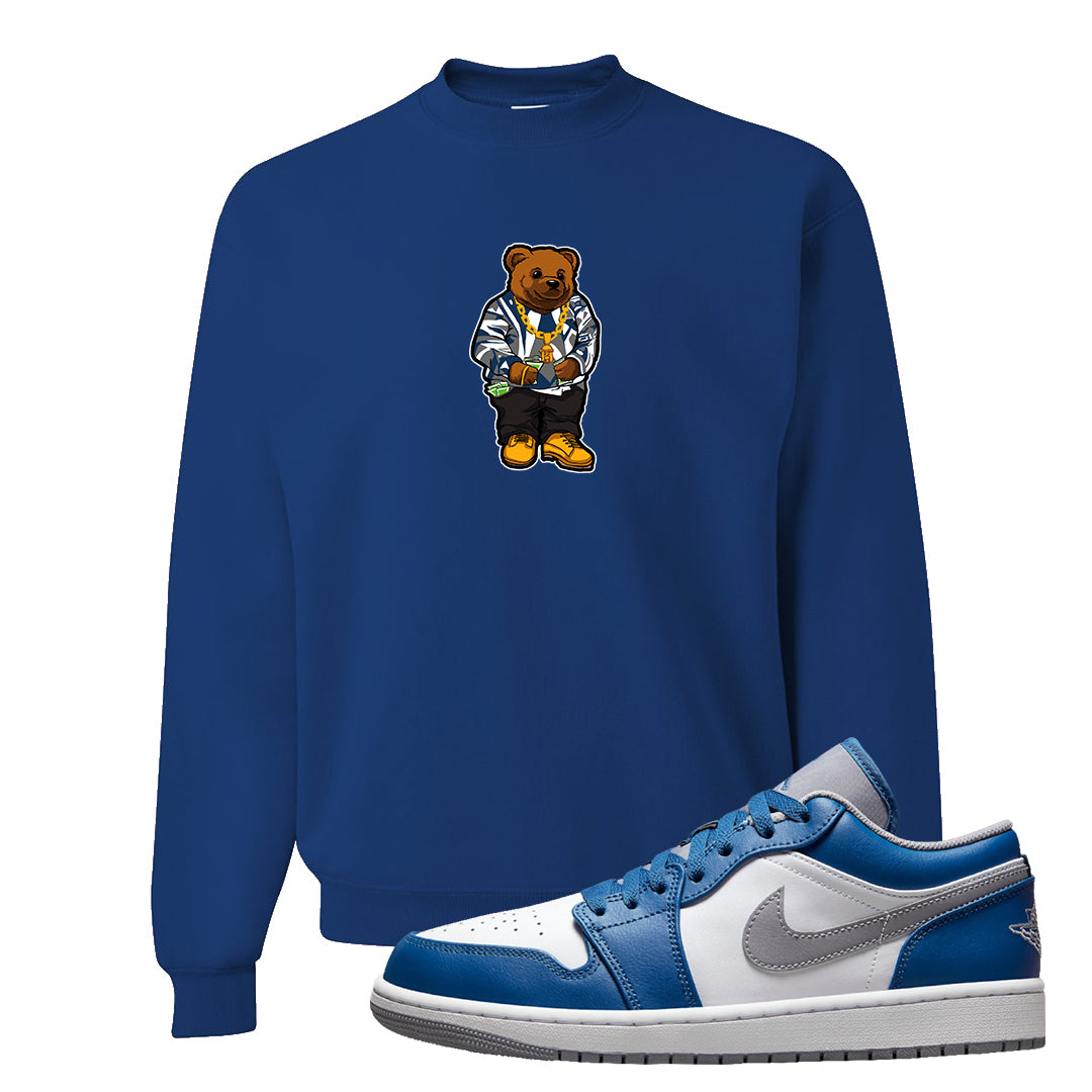 True Blue Low 1s Crewneck Sweatshirt | Sweater Bear, Royal