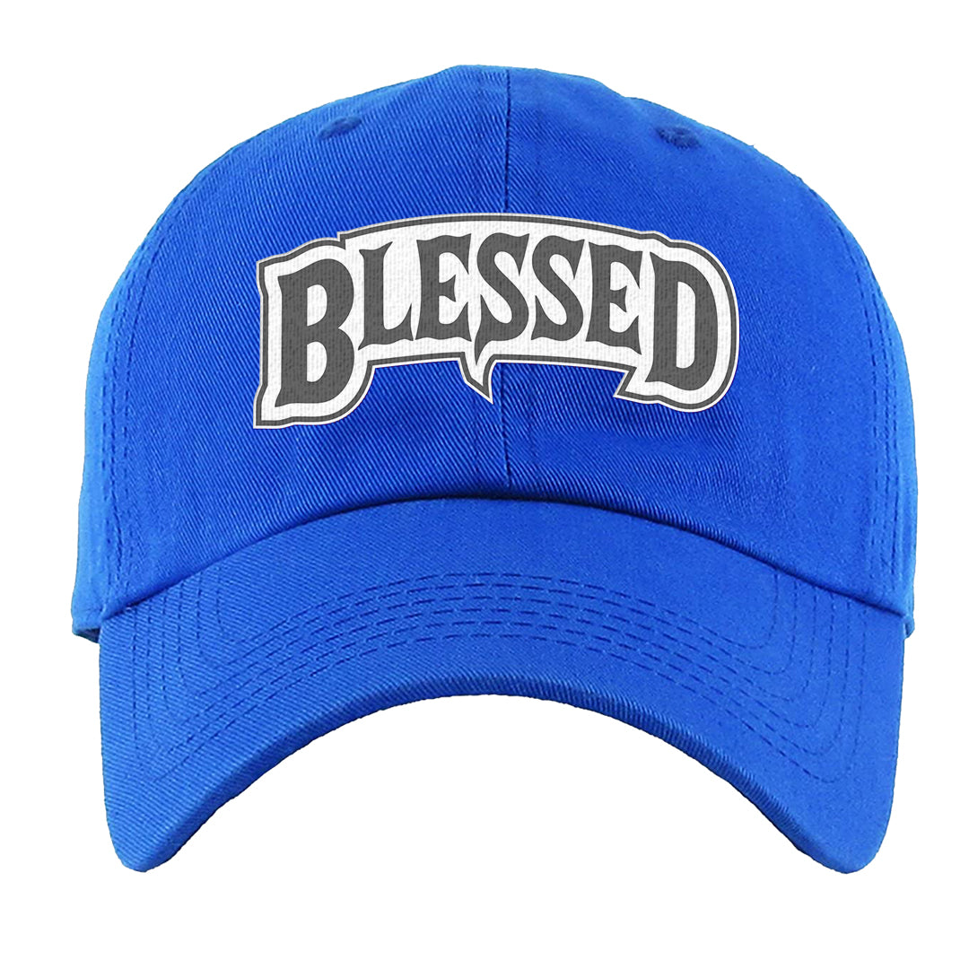 True Blue Low 1s Dad Hat | Blessed Arch, Royal