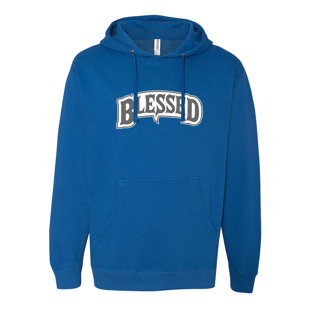 True Blue Low 1s Hoodie | Blessed Arch, Royal