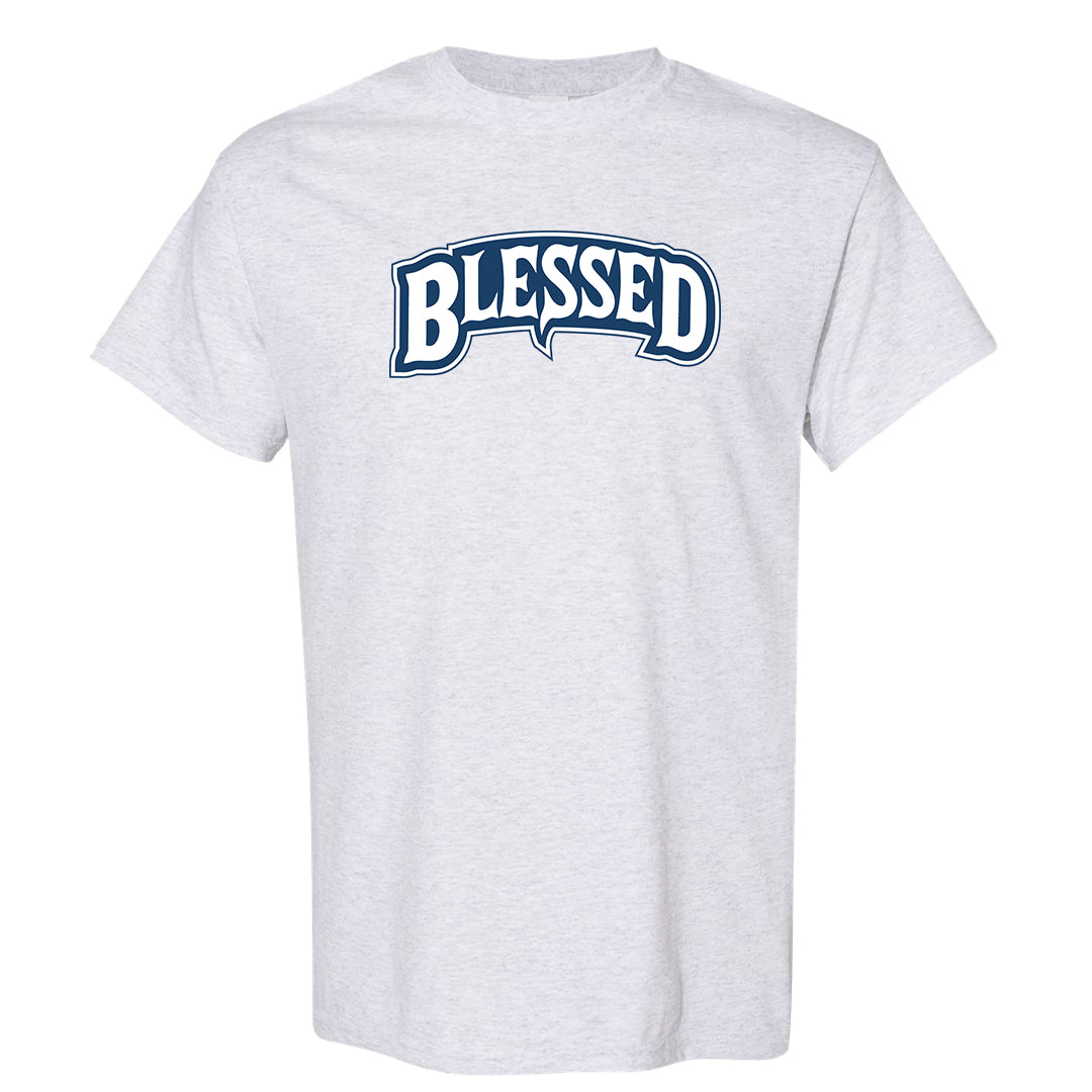 True Blue Low 1s T Shirt | Blessed Arch, Ash
