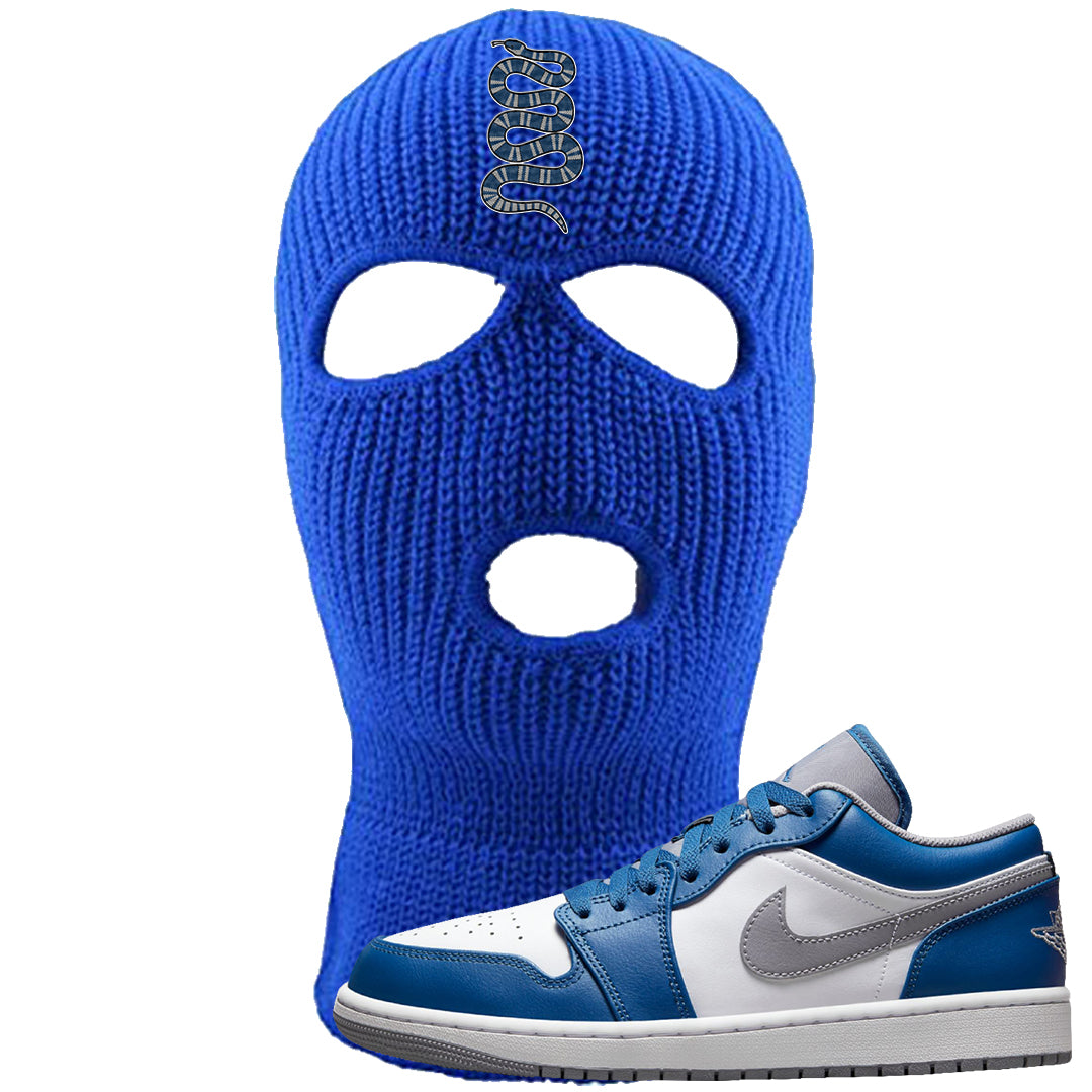 True Blue Low 1s Ski Mask | Coiled Snake, Royal