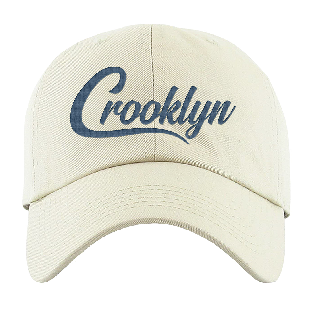 True Blue Low 1s Dad Hat | Crooklyn, White