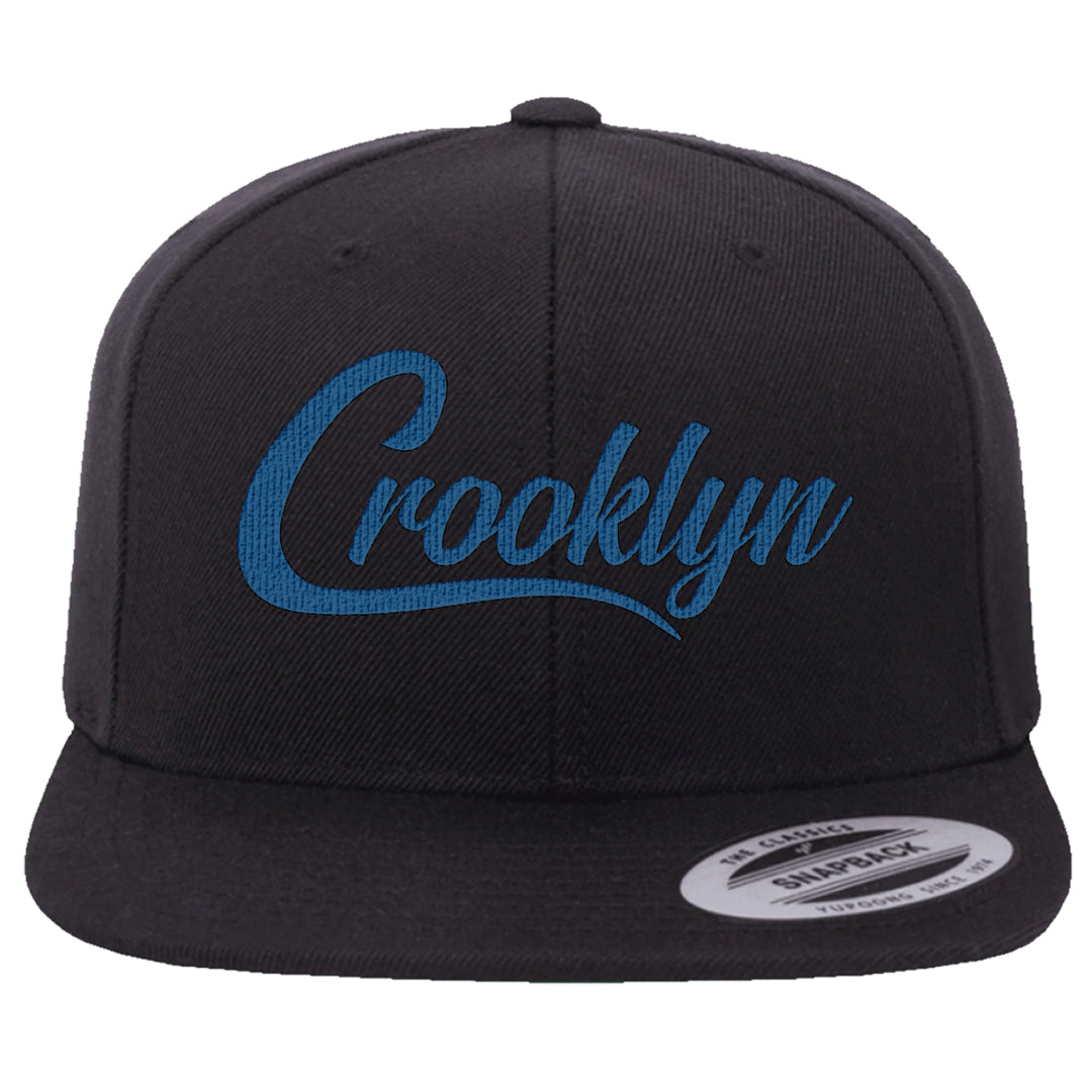 True Blue Low 1s Snapback Hat | Crooklyn, Black