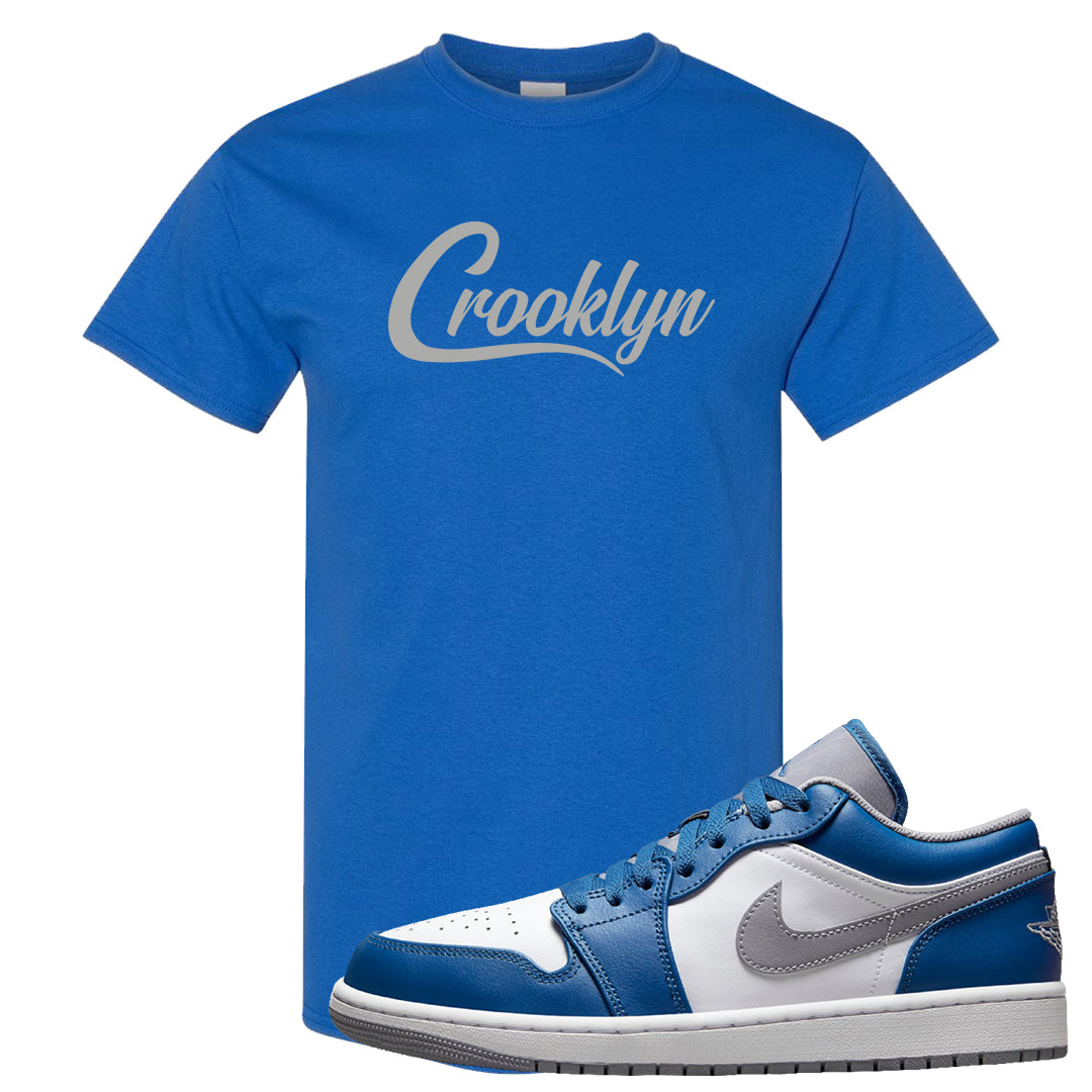 True Blue Low 1s T Shirt | Crooklyn, Royal