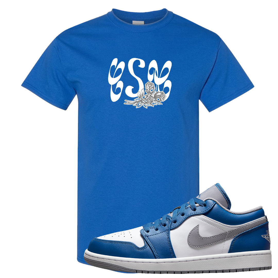 True Blue Low 1s T Shirt | Certified Sneakerhead, Royal