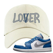 True Blue Low 1s Dad Hat | Lover, White