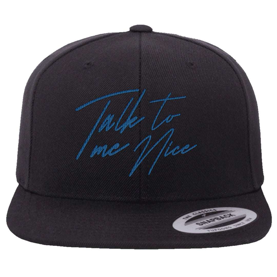 True Blue Low 1s Snapback Hat | Talk To Me Nice, Black