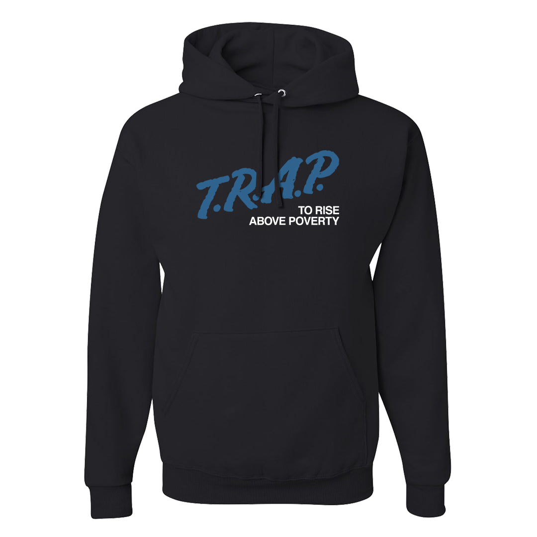 True Blue Low 1s Hoodie | Trap To Rise Above Poverty, Black