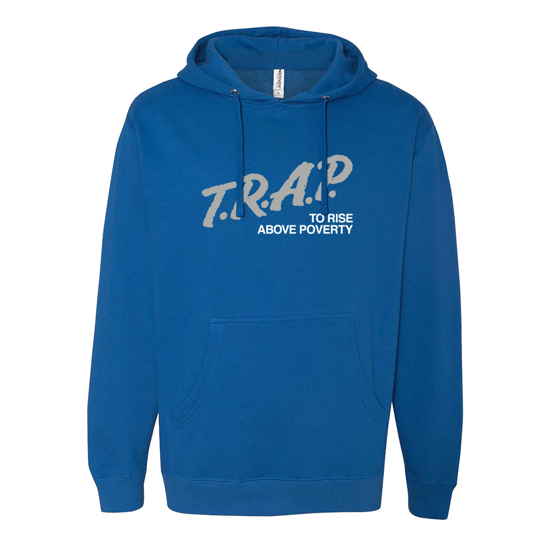 True Blue Low 1s Hoodie | Trap To Rise Above Poverty, Royal