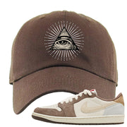 Year of the Rabbit Low 1s Dad Hat | All Seeing Eye, Brown