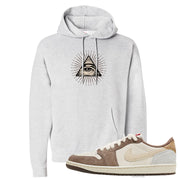 Year of the Rabbit Low 1s Hoodie | All Seeing Eye, Ash