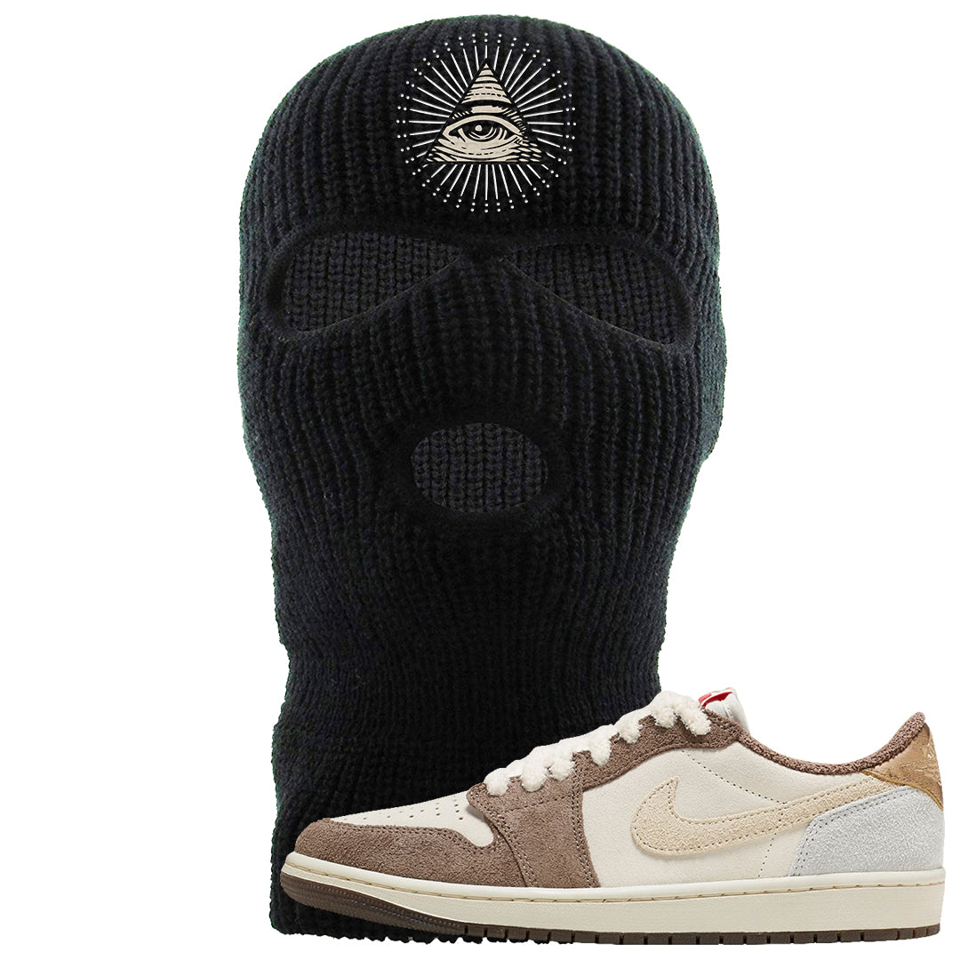 Year of the Rabbit Low 1s Ski Mask | All Seeing Eye, Black