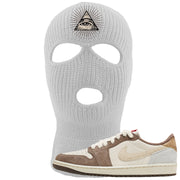 Year of the Rabbit Low 1s Ski Mask | All Seeing Eye, White
