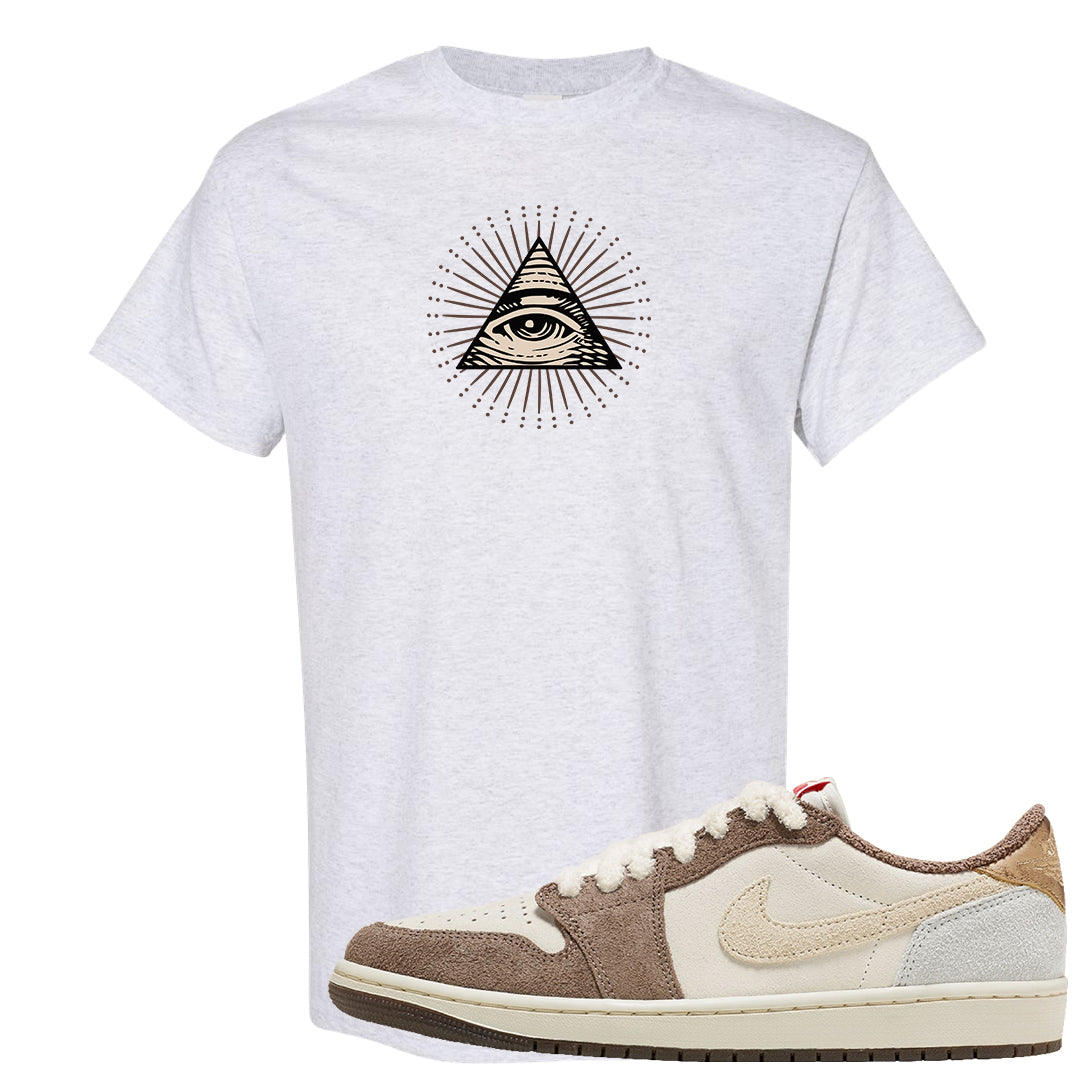 Year of the Rabbit Low 1s T Shirt | All Seeing Eye, Ash