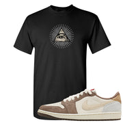 Year of the Rabbit Low 1s T Shirt | All Seeing Eye, Black