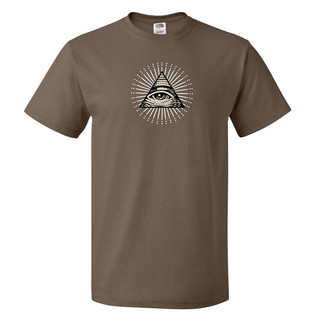 Year of the Rabbit Low 1s T Shirt | All Seeing Eye, Chocolate