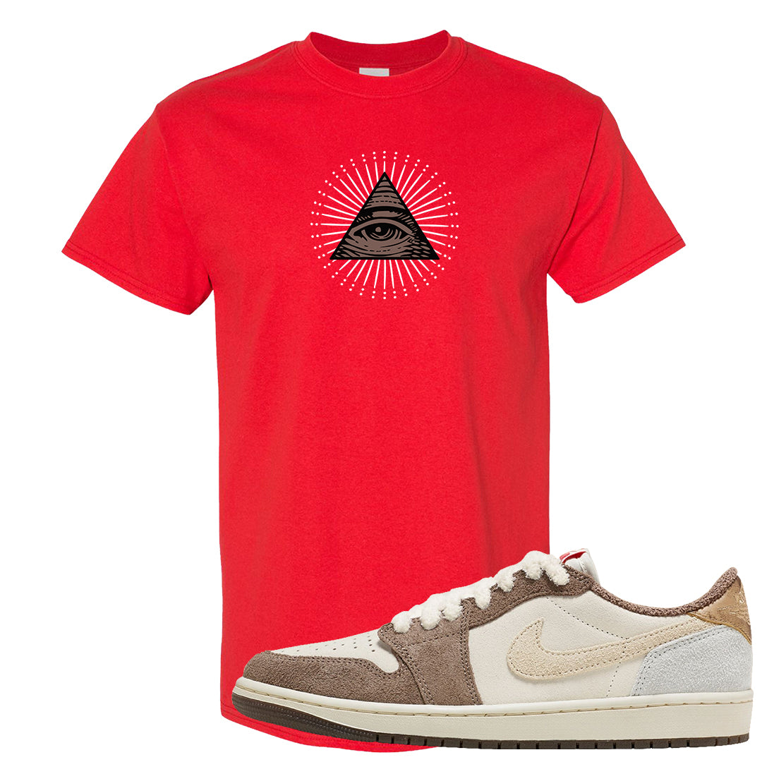 Year of the Rabbit Low 1s T Shirt | All Seeing Eye, Red