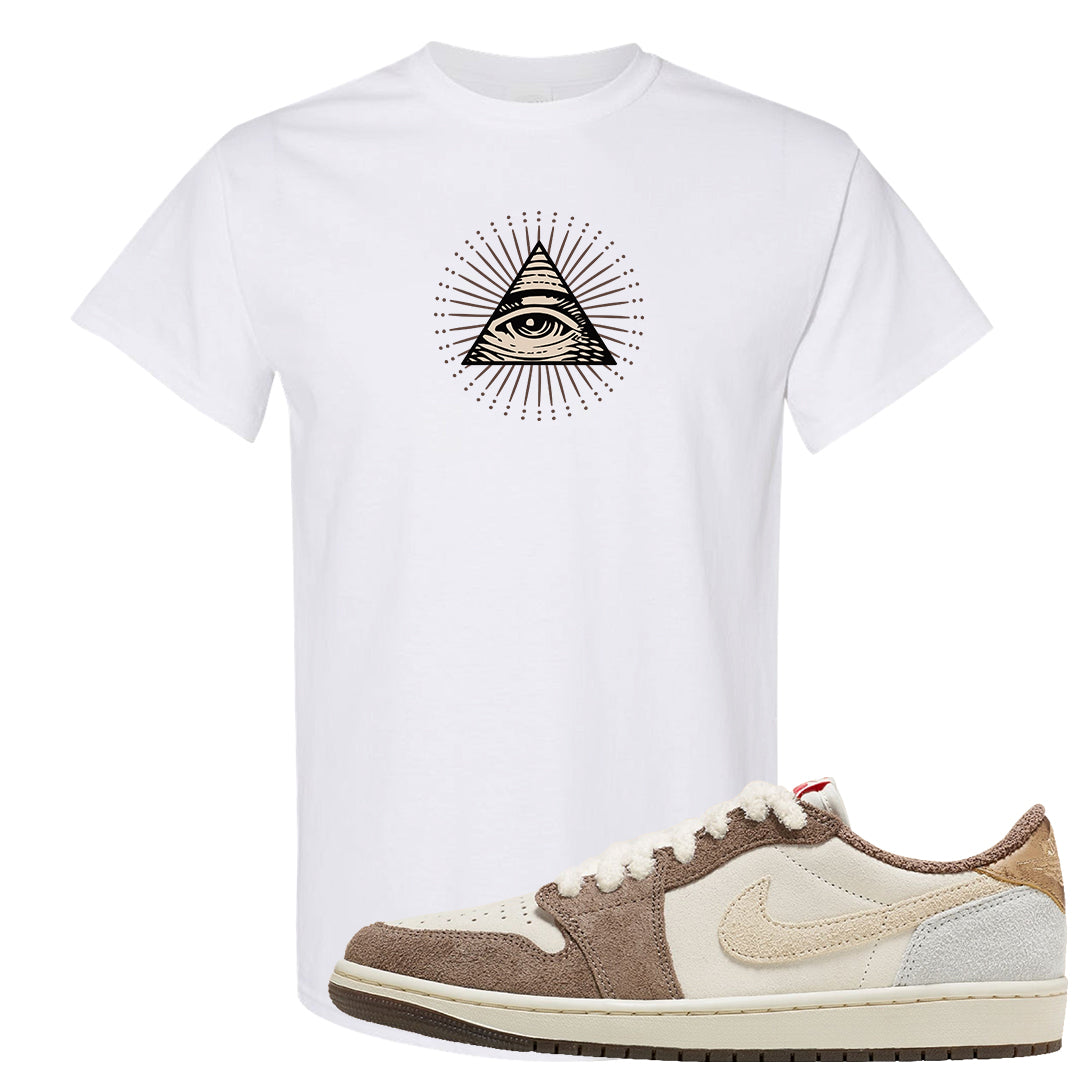 Year of the Rabbit Low 1s T Shirt | All Seeing Eye, White