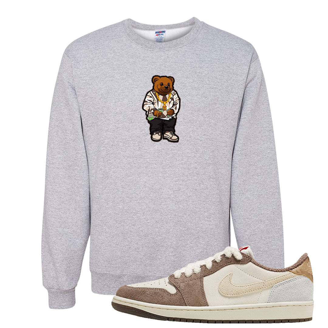 Year of the Rabbit Low 1s Crewneck Sweatshirt | Sweater Bear, Ash