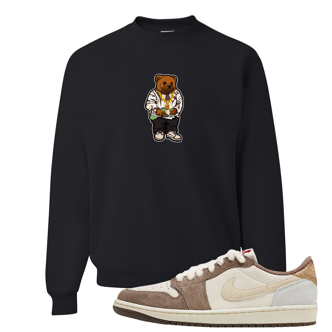 Year of the Rabbit Low 1s Crewneck Sweatshirt | Sweater Bear, Black