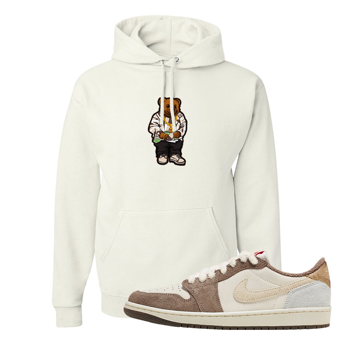 Year of the Rabbit Low 1s Hoodie | Sweater Bear, White