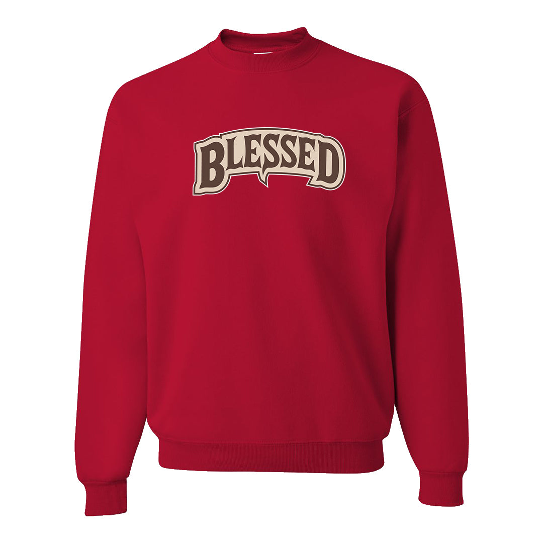 Year of the Rabbit Low 1s Crewneck Sweatshirt | Blessed Arch, Red