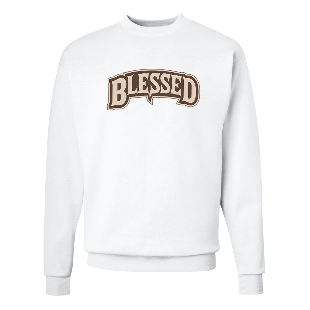 Year of the Rabbit Low 1s Crewneck Sweatshirt | Blessed Arch, White