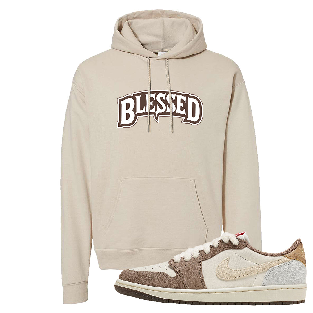 Year of the Rabbit Low 1s Hoodie | Blessed Arch, Sand
