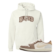 Year of the Rabbit Low 1s Hoodie | Blessed Arch, White