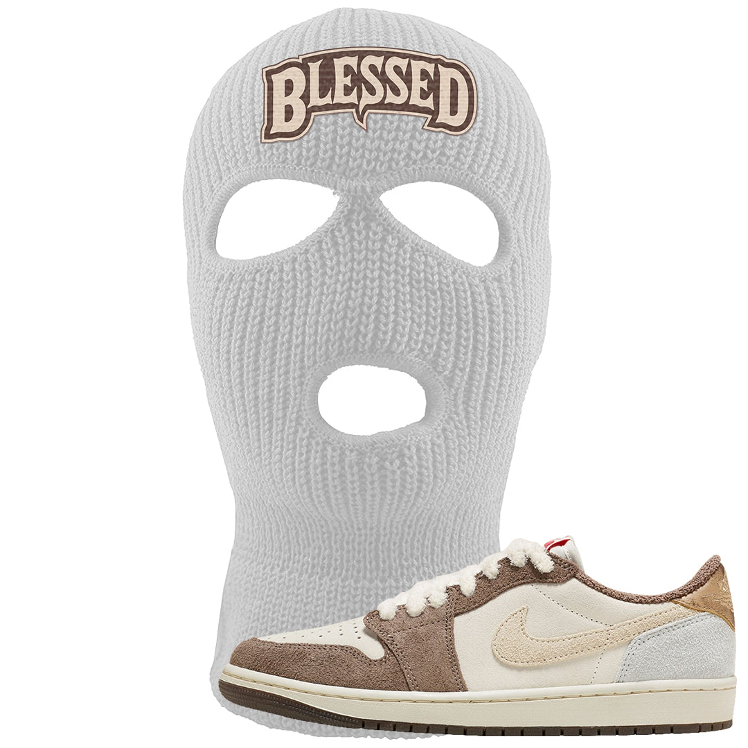 Year of the Rabbit Low 1s Ski Mask | Blessed Arch, White