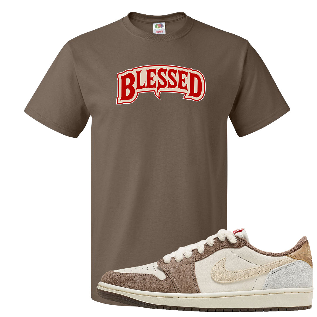 Year of the Rabbit Low 1s T Shirt | Blessed Arch, Chocolate
