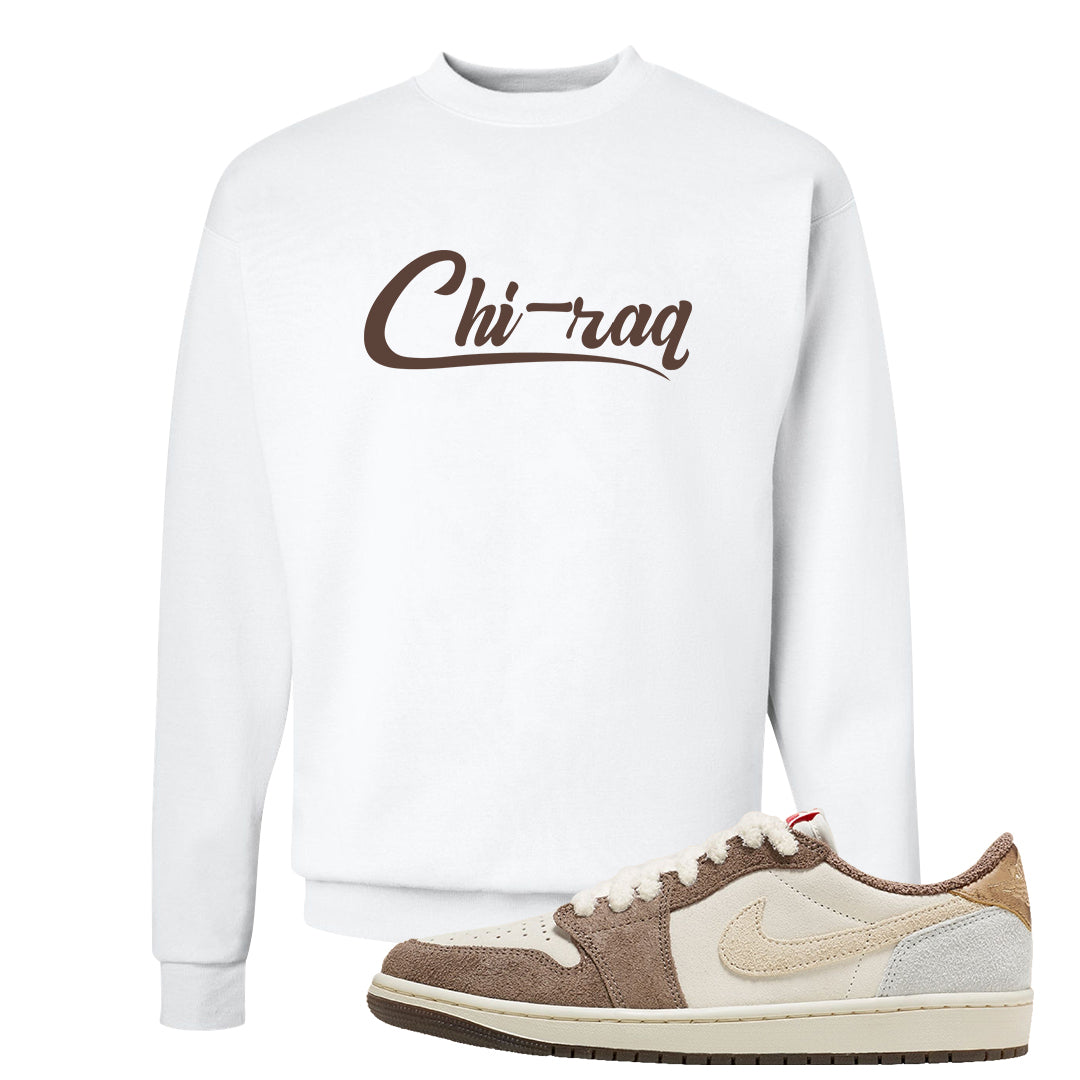 Year of the Rabbit Low 1s Crewneck Sweatshirt | Chiraq, White