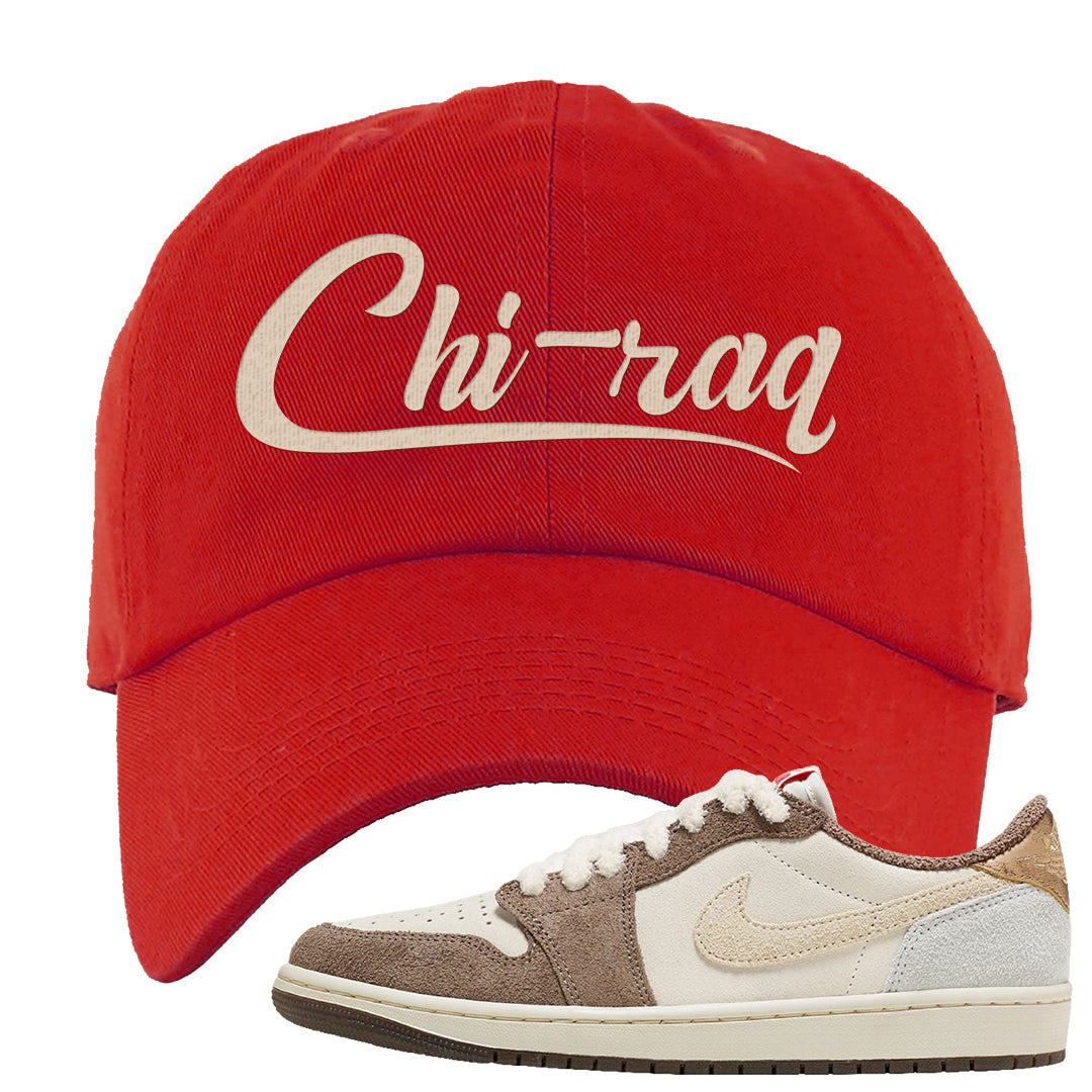 Year of the Rabbit Low 1s Dad Hat | Chiraq, Red