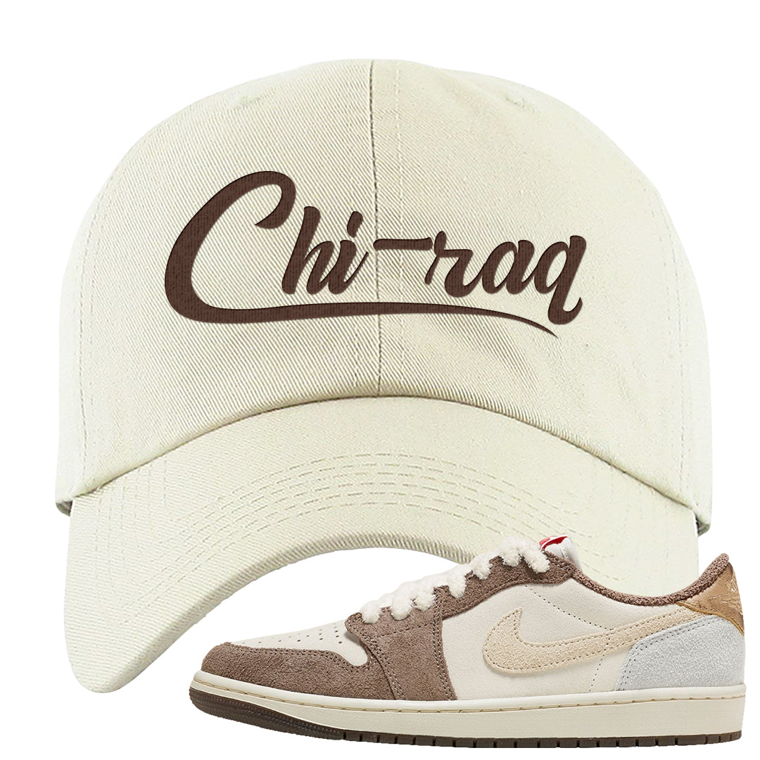 Year of the Rabbit Low 1s Dad Hat | Chiraq, White