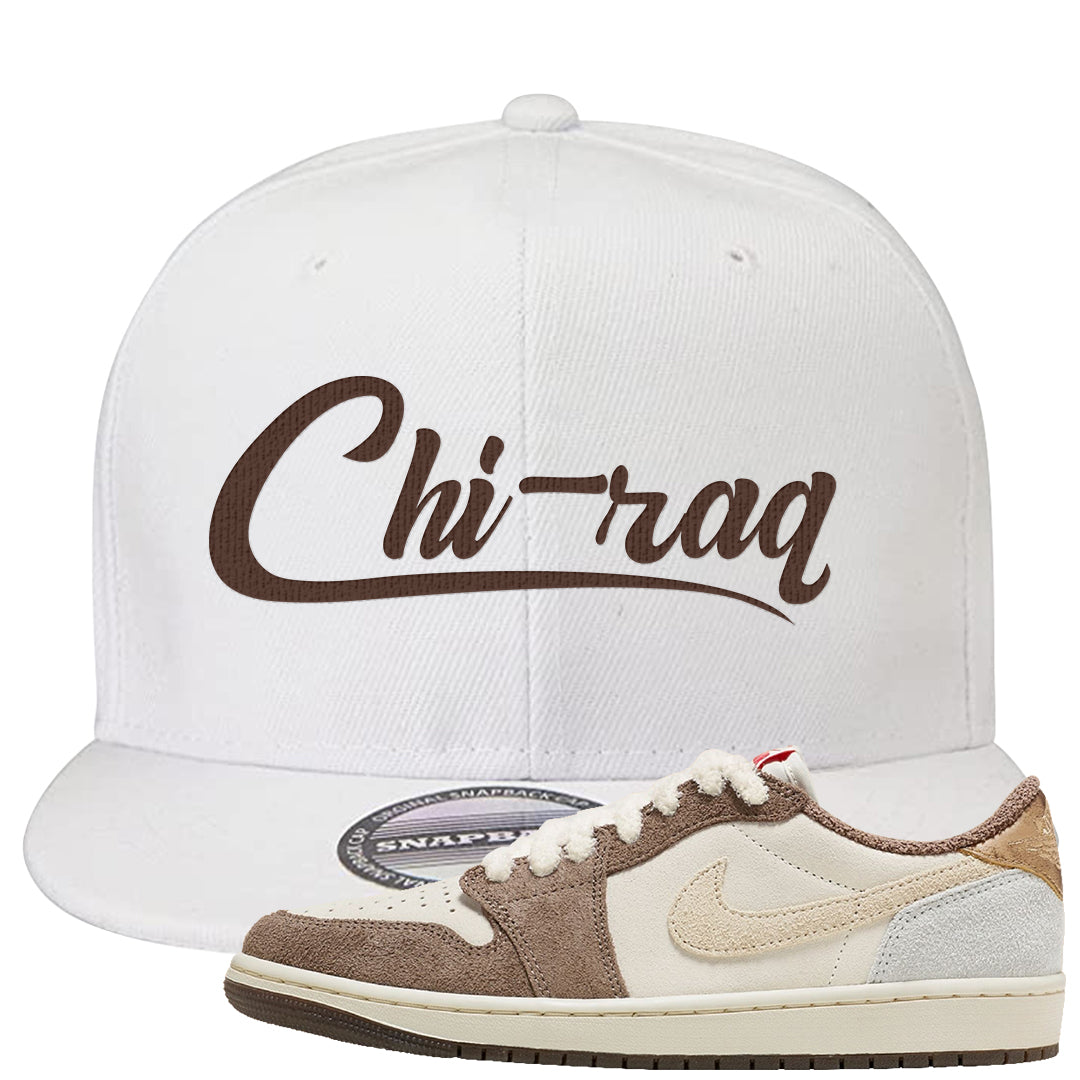 Year of the Rabbit Low 1s Snapback Hat | Chiraq, White