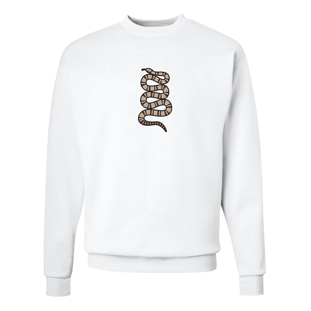 Year of the Rabbit Low 1s Crewneck Sweatshirt | Coiled Snake, White