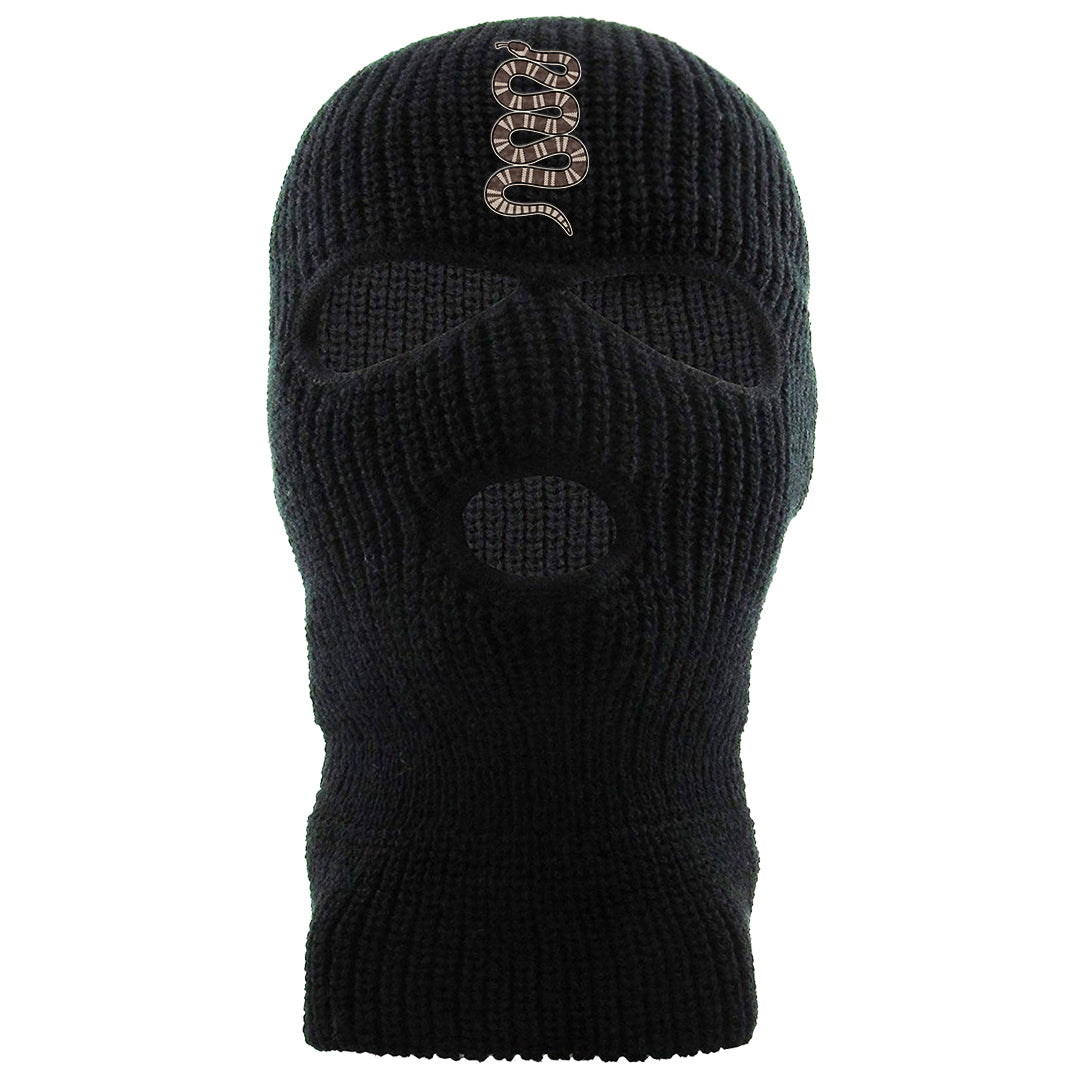 Year of the Rabbit Low 1s Ski Mask | Coiled Snake, Black
