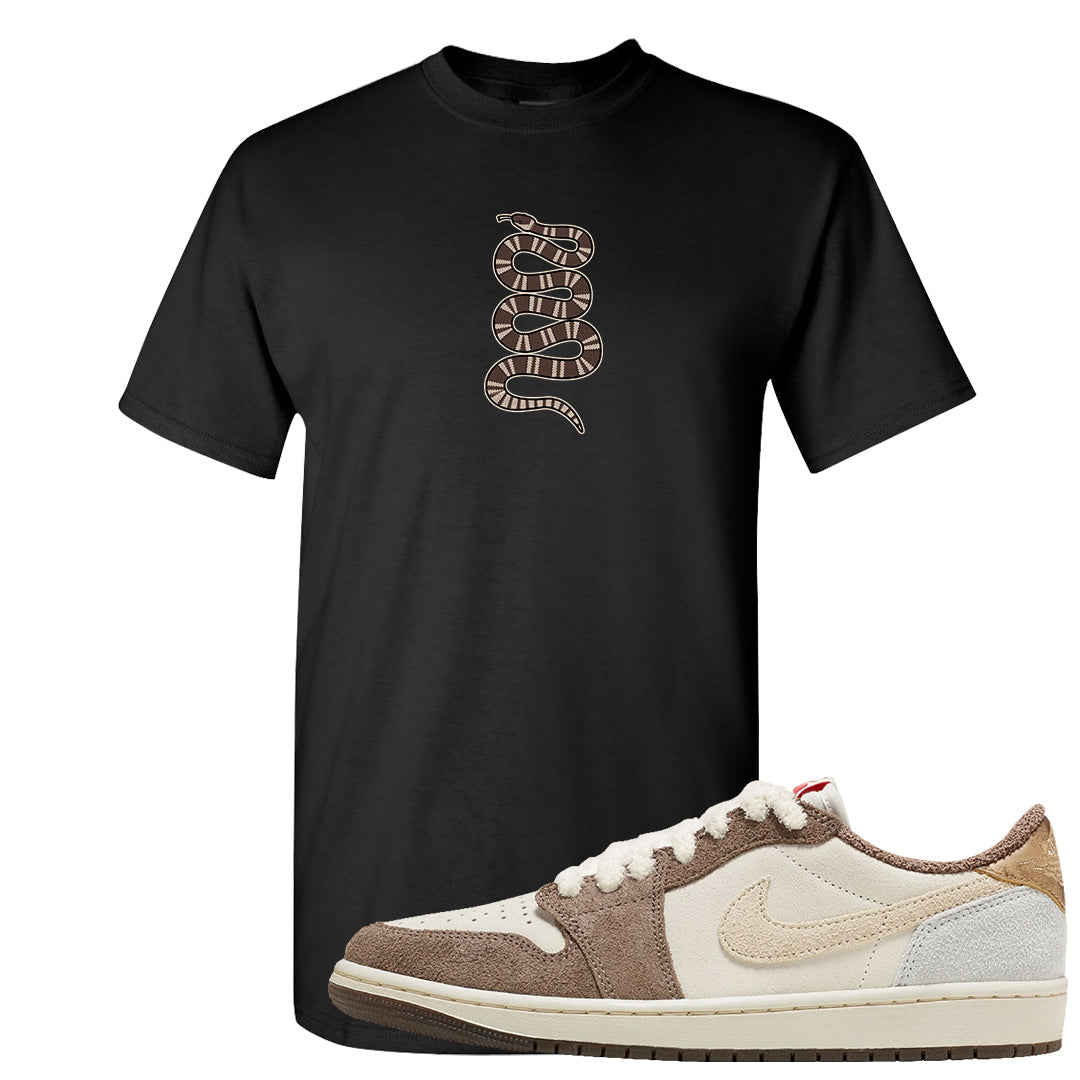 Year of the Rabbit Low 1s T Shirt | Coiled Snake, Black