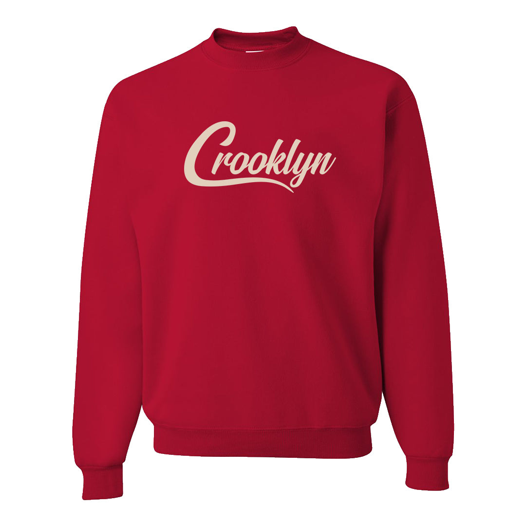 Year of the Rabbit Low 1s Crewneck Sweatshirt | Crooklyn, Red